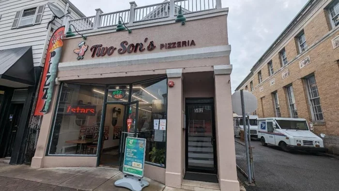Pizza place and Italian Food. Name is Two Sons Pizzeria. People can come and dine. Makes $700 daily. The Rent is $2440, 7 years terms. The tenants need $65, 000 to leave the place. Complete with all the license and certificates.