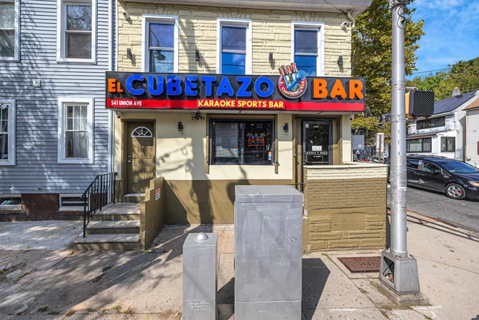 Totally renovated 2023 Excellent opportunity to own a mixed- use building near the center of Paterson. First floor EL CUBETAZO BAR & KARAOKE & SPORTS sale with liquor lic second floor 2BRS combo LR kit full bath central air full unfinished basement 1/2 bath. Brand new refrigeration equipment, 2 glass door back bar coolers, 1 bottle cooler and 1 ICE machine 3-compartment sink, 1 additional sink, 2 ice bins with 7 circuit boards, 1 glass rack and 1 glasswasher machine 2 soda gun system connected to the ice bin 1 additional standing freezer (apartment)Granite countertop Brand new furniture, bar stools & tables, regular chairs & tables, and leather couches Crown molding LED lighting Recessed ceiling lighting 2 JBL speakers 10 in-ceiling speaker SONOS system 13 Samsung Smart TVs Fully wired Ethernet cabling for every Smart TV HDMI wiring for every Smart TV HDMI switch HDMI splitter 1 EPSON projector plus 120' electric screen Digital LED display for front window Hardwood floor.