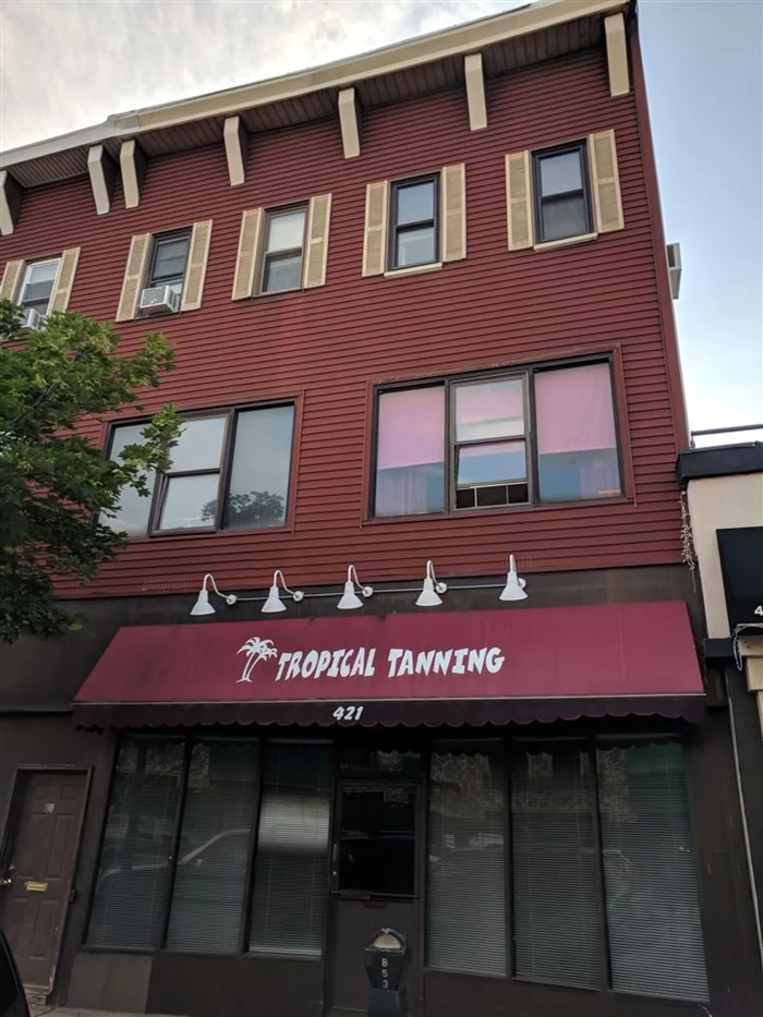 Mixed use opportunity in Bayonne. This building has two large apartments with 3 bedrooms and 1 bath each. Tenants pay for heat and hot water which is electric. This building store front is 2400 square feet also an extra 800 square foot of storage above. Plumbing and electric upgraded 15 years ago. roof 10 years old, water heater's 3 years old. For the store front central AC/Heat. Excellent location 2 blocks to 22nd St Light rail in booming section of Bayonne. CAP RATE is 6.65% NOI $42, 543 Gross rents $63, 600 Expenses $21, 057.