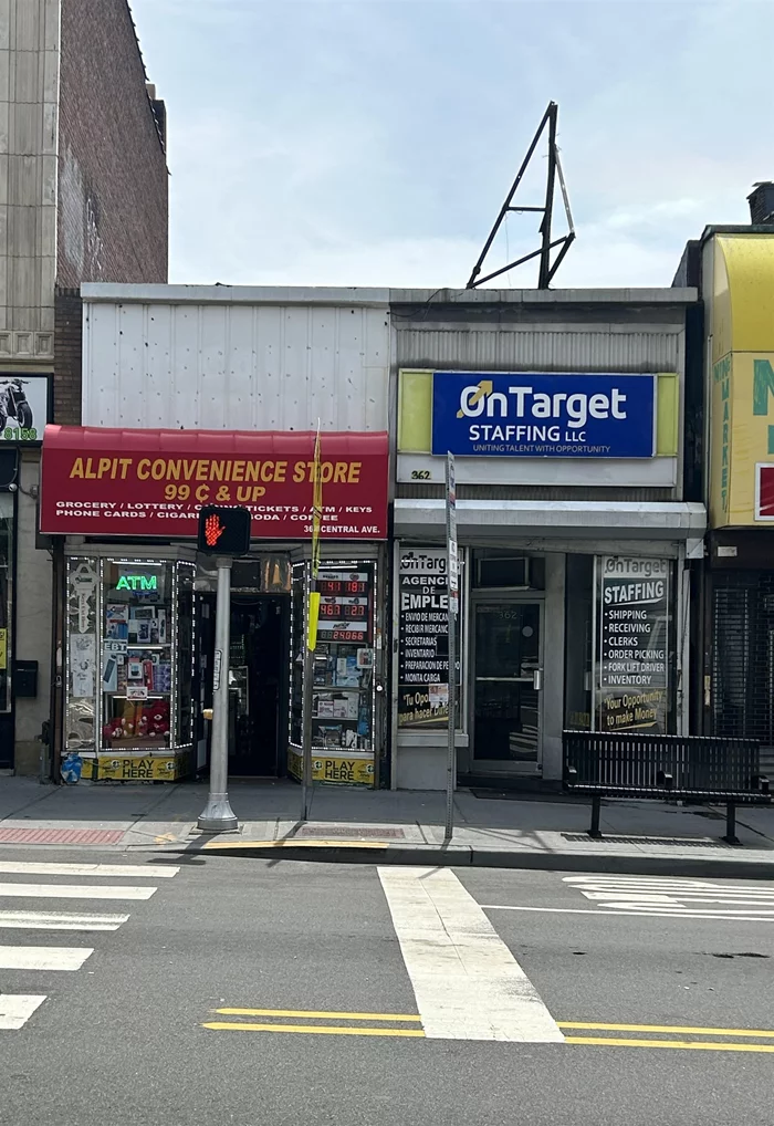 GREAT INVESTMENT ONE STORY PROPERTY IN THE HEART OF CENTRAL AVE JERSEY CITY HEIGHTS SHOPPING DISTRICT. 2 COMMERCIAL SPACES SIDE BY SIDE BOTH RENTED WITH BELOW MARKET VALUE RENT FOR THE AREA. BUILDING WILL NOT BE DELIVERED VACANT. LOTS OF POTENTIAL FOR THE CHANGES AND TRANSFORMATION OF THE AREA.