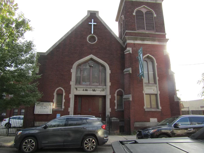 Discover the tremendous potential of this unique property. Located in Jackson Hill Redevelopment District of Monticello Ave. Just two blocks from Communipaw Ave. Ideal for owner/user as a house of worship or development site. The church is designated as historical and therefore, cannot be knocked down. Sits on 100 x 115 lot and has approximately 20 parking spaces. Church can seat 200 + parishioners. With a fellowship hall and office space, Community room, Kitchen on 1st floor as well as 2nd floor. Also has 2 bathrooms on each floor. Rectory with 8 rooms. Surrounding area is bustling with new development projects. It will not last. Call for private showing.