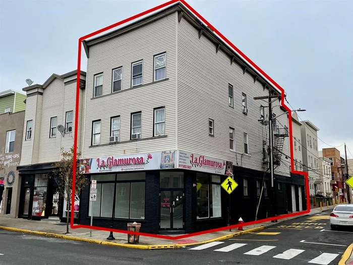 Located on the corner of the vibrant Kennedy Blvd in Union City bordering North Bergen, this mixed-use property is a fantastic investment opportunity. It features five fully occupied rent-controlled apartments with active registrations, and two garage spaces rented at $400/month (not rent-controlled). The property includes a spacious retail store (approx. 25x60 ft) with a full basement and direct entryideal for owner use or rental. The roof is recently recoated and leak-free. All units have separate utilities. Union City's rapid growth and proximity to NYC make this a must-see property!