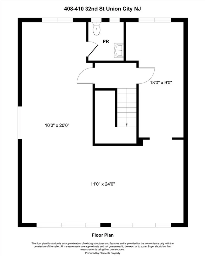 Great opportunity to lease a fully renovated professional space - approximately 800 sq ft - consisting of open space, private office, sitting area, and half bathroom. Drenched with lots of natural sun light from all directions and the space covers the whole top floor. Ideal for Office, Studio, Salon, Yoga, ETC, THE POSSIBILITIES ARE ENDLESS. Easily accessible from anywhere within the New York metropolitan area. In the heart of Union City conveniently located within minutes of Weehawken, Jersey City, Hoboken, and the Lincoln Tunnel. Many amenities located within walking distance such as gyms, restaurants, banks, US Post Office, shops and much more. Tenant is responsible only for electric (heat and hot water included). Landlord is flexible with lease options and open to concessions.