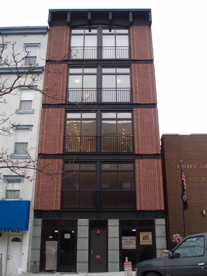 1650 SQ FT AVAILABLE - LOFT LIKE SPACE AVAILABLE - MAY BE USED FOR MEDICAL, RETAIL OR OFFICE ... FLOOR TO CEILING WINDOWS, HARDWOOD FLOORS, RECESSED LIGHTING, HIGH CEILINGS, 2 BLOCKS TO PATH AND GREAT VISIBILITY! DIRECT ELEVATOR ACCESS TO FLOOR.