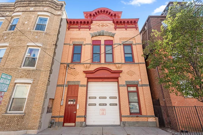 Don't miss out on this very large 2500 square foot floor through space with 13 ceilings, open large industrial space within historic Union City Firehouse in great neighborhood. The space includes a back office, with full bath and outdoor space to enjoy. Full basement for storage. Easy to park your truck or car inside as well as use the curb cut for additional parking. Automated garage door, security system and all utilities except for electric included.