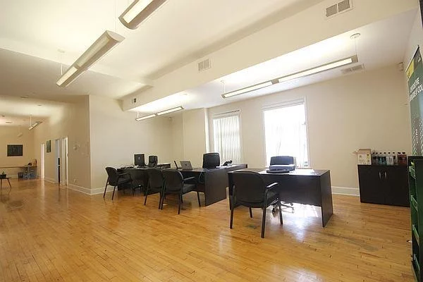 The price is right for this bright and sunny, oversized office space located right down the street from Hoboken Terminal! Take advantage of the entire parlor floor of this distinguished building with hardwood floors and 11 foot ceilings, a conference room, 3 private offices, 2 large workspaces, kitchenette, private men's and women's bathrooms, plus spacious storage area. This great space offers tons of exposure to heavy walking traffic, and the flexibility to level up most businesses! No restaurants.