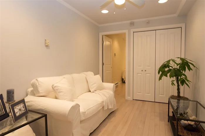 Exquisite 1 Br that was just fully renovated with private deck. Renovations include new kitchen, new ss appliances, new hardwood floors and bathroom with carrara marble. Bus to NYC on the corner. Short distance from PATH train. Need I say more? Don't miss out.