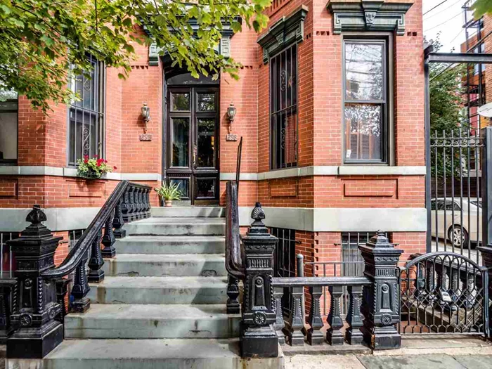 This gorgeous, historically sited building, is perfectly located just steps to Path trains, lively Newark Ave and tranquil Hamilton Park. 1br + den features 1890s period details throughout: built in shutters, pocket doors with original transfer glass panels, plaster cove and picture moldings, oak floors, stylish bath with radiant heat floors, ample closets, custom built ins plus basement storage. Relax in your eat in kitchen with wraparound windows, custom cabinets and European appliances. Welcome home!