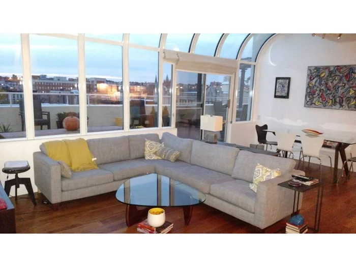 2 Bedroom 2 Bathroom Penthouse Condo with breathtaking unobstructed views on one of Hoboken's most desirable blocks. Recently renovated kitchen and baths with stainless steel appliances and granite counter tops. HOA fee includes deeded parking spot in nearby deck. Large locked storage area in basement. One of a kind 500+ sq ft terrace directly off the living room with amazing wrap around views south, west and north including Freedom Tower an downtown NYC.