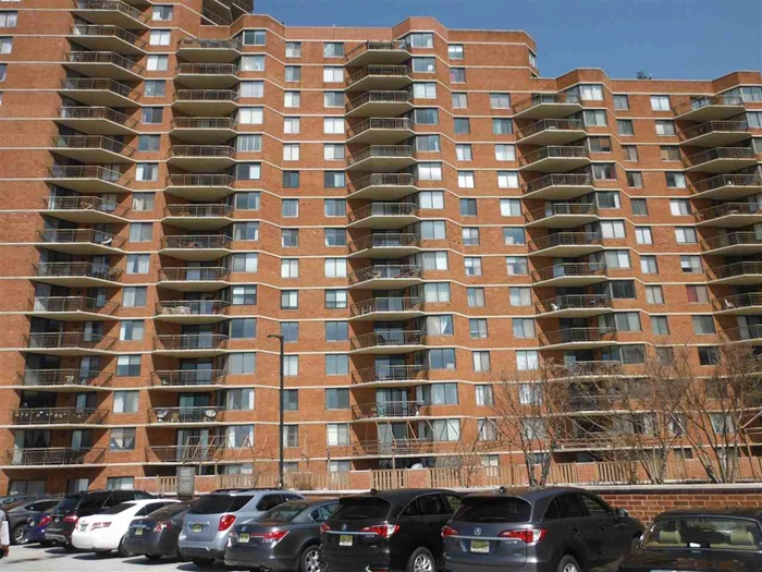 11th Floor unit overlooking meadows, modern eat in kitchen, 2 full baths and 2 bedrooms, sauna, combo living room-dining room and private balcony. Parking available, 2 months maint. fee reserve cap required. Large walk in closet and good sized rooms,  Heat pumps with AC.