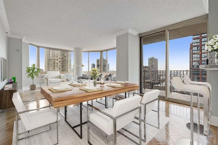 23rd Floor Residence Up In The Sky, Bright & Airy Updated 2 Bed 2 Bath Condo With Your Private Terrace. Hardwood Floors, Designer Kitchen W Granite. @ The Portofino, Full-Service Building In Jersey City's Waterfront. Views Of Statue Of Liberty & The NY Skyline!