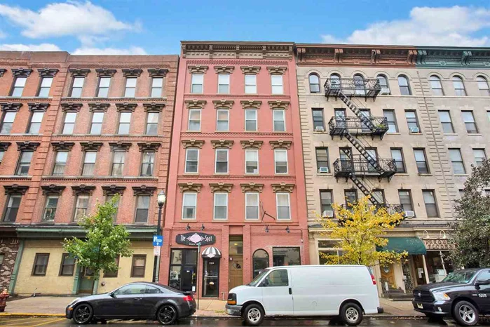 Commuters' dream!!! Short distance to bus stops to/from Port Authority and PATH Hoboken station, few blocks to 14th St ferry station. Unit features: Modern kitchen with stainless steel appliances and comes complete with microwave and dishwasher. Updated 2 full baths, 9-foot ceiling, exposed brick, hardwood flooring, central heat and A/C. And Enjoy the convenience of the washer/dryer in the unit. With the bedrooms located at the back of the unit,  you'll enjoy peace and quiet while having access to all that Hoboken has to offer. Centrally located to restaurants, shopping, entertainment and life essentials. Near schools, parks, dog parks AND public parking garage just 1 block away.