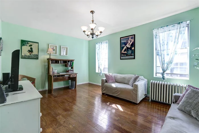 Welcome home to this spacious and affordable condo, in the heart of West New York! Lots of storage, sunlight, and hardwood floors throughout. Perfect for a first-time buyer or investor! There are garages with rental parking in the area. Busses to NYC half a block away.