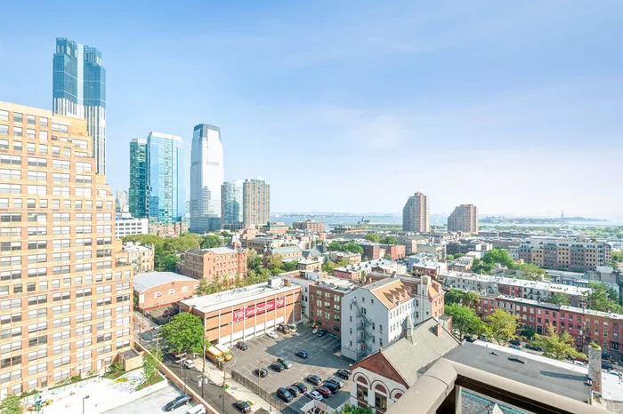 In the heart of Downtown Jersey City, you will find this sunny and bright South facing co-op unit at 135 Montgomery with breath taking views of The Statue of Liberty directly from your generously sized balcony. Located just one long block to the Grove Street PATH station, minutes to downtown Manhattan and a short ride to 34th Street in NYC, a commuters dream! Unit is 1 bedroom, 1 bath, with large windows, hardwood floors, two large double door closets and a white kitchen with stainless steel appliances, plenty of cabinet space and tile flooring. This Co-op building features 24hr Doorman, Elevator, storage, washer/dryer room and it's close to Hudson-Bergen Light Rail, Exchange Place PATH station, multiple Ferries to NYC, buses, Hoboken, Holland Tunnel, Route 78 and 95, 1&9. You will also enjoy the marina, Liberty State Park, Statue of Liberty, Van Vorst Park and vibrant Downtown for entertainment and performance art. Also nearby, Paulus Hook with restaurants, bars, and cafes. Hudson River Waterfront walkway a few block away and Newport Centre Mall for all your shopping needs. A Must See!!