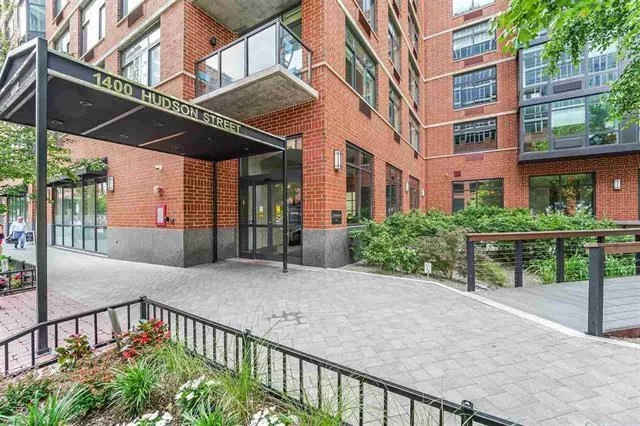 Live like Royalty in uptown doorman bldg! Located around the corner from the Hudson River Waterfront Promenade, 1400 Hudson not only has an incredible location but has incredible amenities that features a rooftop pool, gym, community room, game room and landscaped rooftop gardens with bbq's fireplace and tv. This large 1 br faces west flooding your home with afternoon light. The open style kitchen overlooks the living and dining area and features custom cabinets, stainless steel appliances and Quartz counters. Large 11 x 13 bedroom easily fits a king size bed and has an oversized walk-in closet. Commuter's delight with the ferry and bus to NYC around the corner or take the private shuttle to the path. Parking available to rent in the parking garage at 15th and Garden. Restaurants, bars and shopping all around the corner...this is truly a place to call home!