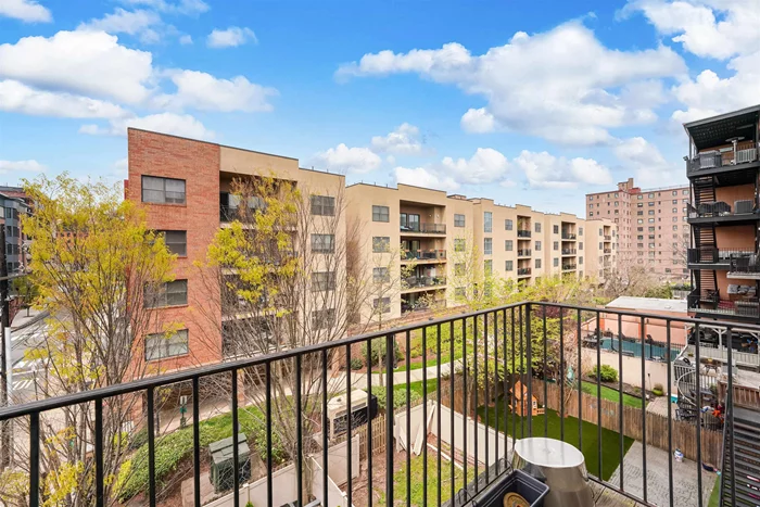 Modern, bright, and spacious 1 bedroom/ 1 Bathroom condo with a private balcony in downtown Hoboken. Open layout living room/ kitchen layout features a modern kitchen with shaker style cabinetry, stainless steel appliances, a large granite countertop with a designated dine-in breakfast bar with overhead pendant lighting. Condo features a generous sized bedroom with ample closet space throughout. Additional features included hardwood floors throughout, recessed lighting, and in-unit washer/ dryer. Conveniently located 2 blocks away from the light rail and a short distance to the Hoboken PATH and NJ Transit bus stops. Rentable parking 1 block away.