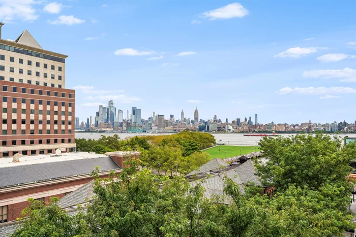 Location, location, location! Welcome to 77 River, located right across the street from the Hoboken PATH, NJ Transit Trains and bus stop, NY Waterway and taxi hub- a true commuter's dream. Bright and spacious 1 bed/ 1 bath condo with views of New York City and the Hudson River from your window. Well maintained kitchen is equipped with stainless steel appliances, plenty of cabinet space for storage, and marble countertops. Generously sized bedroom has two closets and an en-suite bathroom. Gleaming hardwood floors throughout the home. Ideally located near restaurants, bars, coffee shops, shopping and all that Hoboken has to offer. One parking spot in the municipal lot INCLUDED.