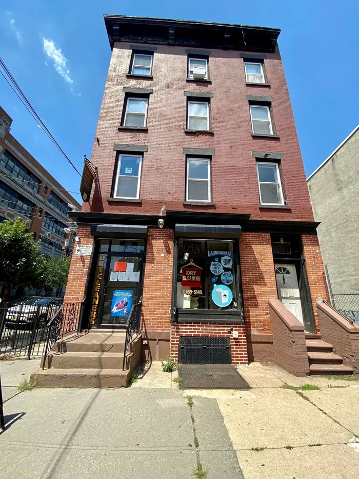 Incredible opportunity to own an established business and COMMERCIAL CONDO in the heart of Hamilton Park, Jersey City neighborhood! COMMERCIAL CONDO is worth $500, 000 and the business portion is $150, 000. The business includes a fully operational laundromat with 14 washers and 14 dryers, wash and fold services, and send out dry cleaners; all conveniently located in a bustling area. Updated electrical, plumbing systems and hot water heater, ensuring efficient operations. Situated in a prime location with abundant foot traffic, this establishment benefits from being near a variety of multi-family dwellings, high-rises and historic residential neighborhoods. With a total area of 721 sq. ft. and additional basement storage. Don't miss out on this fantastic opportunity to own a successful business in a sought-after location. CORNER BRICK HISTORIC PROPERTY. Whether you're looking to expand your portfolio or embark on a new entrepreneurial journey, this commercial condo and laundromat is ready for you to take the reins. Act now and seize the chance to be a part of this thriving community! CASH Buyer preferred.