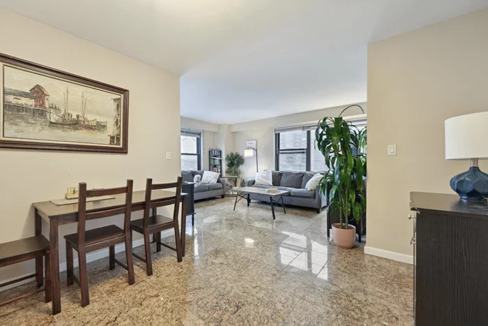 Highlights: 1)Sunny Corner Unit. 2) AAA Location. 3) All-inclusive monthly HOA is 40-45% tax deductible. 4) No Board Approval needed. 5) Wall-2-wall windows. Closet galore. Parking. Bike storage. On-site laundry. Full-time concierge, repair crew, on site management. Dedicated dog run area. Close to schools such as PS 16, OLC elementary and middle schools, Montessori schools, St Pete High, McNair High... This bldg is the Hidden Gem of DTJC located in Historic Paulus Hook area of downtown, prime location. Just one long block from the PATH. Other transportation options: ferries to NYC, the Light Rail, Path, buses, and major highways. The maintenance fee $1, 432.82 covers TAXES, electric, gas, heat, air conditioning, hot water, water, and building-related services, making it 40-45% tax deductible. Don't miss out on this incredible opportunity to design this home to your taste. Sqf is approximate and must be individually verified.