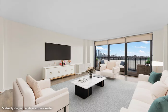 Enjoy the stunning, direct NYC/Hudson River views from this recently renovated 1BR/1Bth coop unit at Troy Towers with a spacious terrace! Located in the highly desired 08line. This gorgeous, recently renovated, light-filled apartment features brand new kitchen cabinets, flooring, new HVAC units, a remodeled bathroom and a spacious NYC-facing terrace. Floor-to-ceiling sliding glass doors lead to the large full-length terrace. Open concept kitchen features SS kitchen applicances and beautiful granite countertops. This luxury community is pet friendly and offers 24-hour doorman/concierge service, heated outdoor pool, fitness center, laundry facilities on every floor, plus optional bicycle storage and garage parking. Super easy commute with free town shuttle and buses to NYC right outside the building's front door. 5 minutes to Hoboken/Weehawken waterfront, restaurants & parks. Close to shopping:Whole Foods, Trader Joe's Shop-Rite, Walgreens & More. Your luxurious life at Troy Towers awaits you!