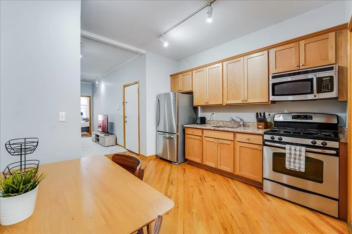Beautiful and sunny 1 Bedroom / 1 Bathroom Condo in the heart of Hoboken. This unit features hardwood floors throughout, Large closet in the bedroom and a beautiful brick faux fireplace, lots of storage. Shared backyard, prime location, close to shops, restaurants, and parks. Conveniently located close to all transportation. Rental Parking Garage on the corner of 4th and Grand.