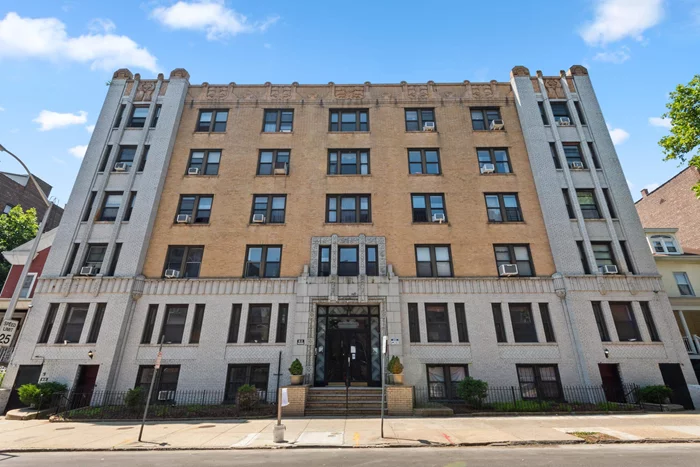 Welcome home to this charming Pre-War elevator condo building located in the desirable Journal Square neighborhood. Within walking distance to restaurants, coffee shops, shopping, grocery stores, and Lincoln Park. Easy NYC commute-Buses to NYC on the corner and walking distance to JSQPath! Pictures are of similar units in the building.