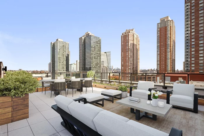 Over 1, 000sqft of private outdoor terrace! Rate buy down incentive also available for those closing before 12.31.24. Available for IMMEDIATE Occupancy! A carefully curated Downtown Jersey City Development; you are invited toThe Galleria on Provost. Located in the heart of the Powerhouse Arts District, with immediate proximity to The Grove Street Path, The Galleriarises 12 stories high, consisting of 84 residences purposely displaying modern interior design with precise and sleek details. The Galleriaon Provostcondominiums have been thoughtfully outfit with high-end, sophisticated finishes including Bianco Carrara Sky Honed marble countertops, European Oak flooring, Barausse doors, Gessi fixtures, and Smeg appliances. The Penthouse Collection itself provides a stark luxury contrast, with separate finishes highlighted by Grigio Carnico Honed marble to encapsulate the combination of beauty and elevated living. With keen attention on perfecting each layout, oversized interior spaces, and select private outdoor spaces provide the separation for the astute buyer in surrounding NYC market. As an eastern facing building, just moments from the Hudson River waterfront, appreciate a location that provides picture-framed New York City views, yet steps from the acclaimed Jersey City restaurant row and Newark Street pedestrian plaza. This upscale urban lifestyle makes The Galleria the center of all that Downtown has to offer! Relish in being steps from The Grove Street Path and Ferry Stations, having NYC readily available, being in Manhattan in under 15 minutes. Located less than a mile in every direction from city favorites such as Battello, Razza, DomoDomo, Newport Mall, Harsimus Cove, Base gym, and more. Woven into the community of the Powerhouse Arts District, The Galleriaalso ensures that health, wellness, and service are at the forefront of amenities. Concierge service, private storage lockers, interactive fitness facility, rooftop resident lounge, refrigerated package room, and a lobby entrance leading to a carefully redone cobblestone road giving an unmatched Tribeca inspiration. Picture perfect. Elegant yet modern. The Galleria on Provost. Photos are representative of the finishes, not the unit.