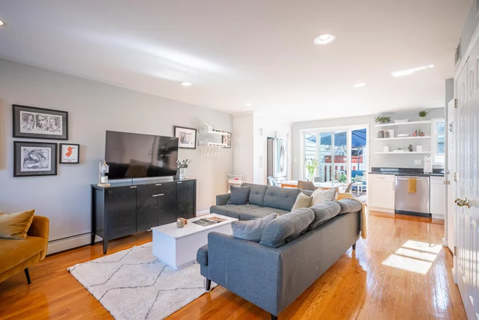 This sunny 2 bed/2 bath condo has it all! Updated kitchen and baths, gleaming hardwood floors throughout, tons of storage in-unit + additional in the basement, and private outdoor space. Great location in the heart of the Village, just steps from restaurants, shops, bars, and the Grove Street PATH.