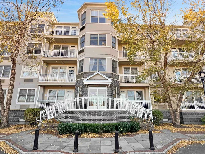 Stunning 2-Bedroom, 2-Bath Condo in the Desirable Waterfront Community of Port Liberty, NJ! This freshly painted unit offers an open floor plan with abundant natural light, featuring two oversized bedrooms with ample closet space, a well-equipped kitchen with dishwasher, and in-unit washer and dryer. Enjoy meals in the beautiful dining room surrounded by windows, or relax on the generously sized balcony. The unit includes a garage parking spot. Residents enjoy an array of amenities, including 24-hour gatehouse security, a professional-style fitness center with sauna, two outdoor pools, tennis courts, basketball court, outdoor play area, fenced dog run, and free guest parking. Conveniently, a ferry to Pier 111/ Wall St, NYC is located just outside the complex, with a shuttle bus to Grove St. PATH and Danforth Light Rail.