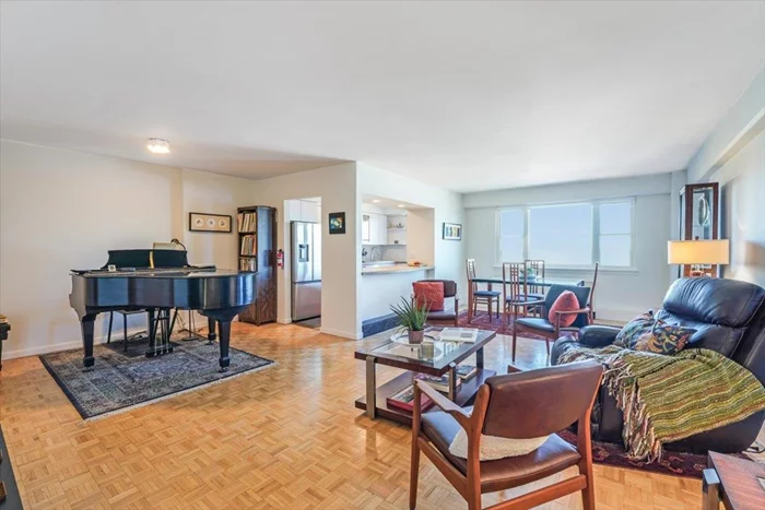 *** OPEN HOUSE 11/16 & 11/17 between 1-3 pm *** Seize this incredible opportunity to own a spacious 1, 200 sq. ft. condo on highly sought-after Boulevard East, renowned for its parks and breathtaking views of New York City. This beautifully maintained condo features a bright, airy ambiance with modern upgrades, including a renovated kitchen and bathrooms, and meticulously preserved parquet floors. The unit boasts large, new windows and a private balcony, perfect for enjoying panoramic city views. Inside, you'll find a generously sized primary bedroom with a walk-in closet and a full en-suite bath. Monthly dues cover all utilities and 1-car parking, offering added convenience and value. Located in Park River Towers, right across from the sprawling 167-acre James J. Braddock Park, you'll have access to a wealth of recreational amenitiestennis courts, basketball courts, football stadium, dog park, lake with paddleboarding, arboretum, and moreessentially your own backyard oasis! Enjoy the convenience of being just a short stroll to Bergenline Ave, a major commercial district with a variety of restaurants, supermarkets, and shops. Plus, this highly commutable location offers multiple easy options for reaching NYC via bus, ferry, or train. Don't miss out on this rare gem combining convenience, luxury, and unbeatable views!