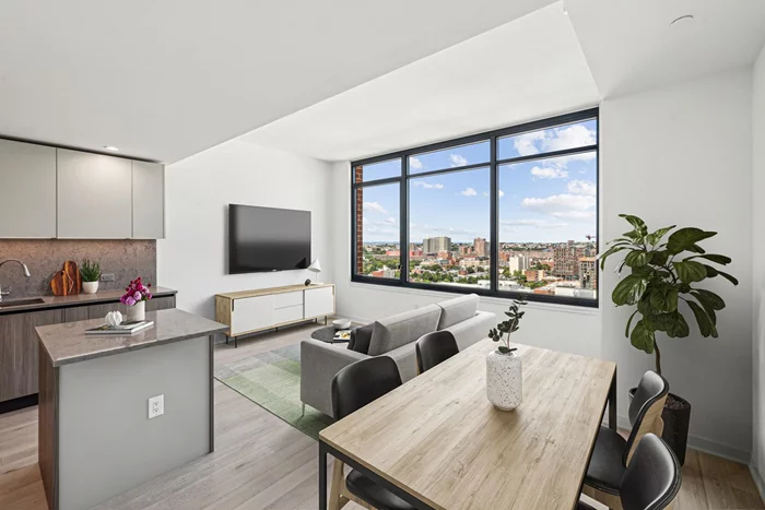 Welcome home to 151 Bay at Provost Square, the newest premier luxury condo community by Toll Brothers City Living located in the historic Powerhouse Arts District in Downtown Jersey City.  This northern exposure 1 bedroom home offers an open floor plan with large expansive windows, an L-shaped kitchen & island, large bedroom to fit a king-size bed and efficient floor plan.  Offering an array of amenities just blocks from Grove St. PATH station. With a total of 258 homes on 34 floors  151 Bay consists of Studios, 1 bedroom, 2 bedrooms, 2 bedroom plus den & 3 bedrooms. Some homes feature floor to ceiling windows while others offer soaring 13 ft. ceilings. Our amenities features a children's playroom, gym, 24 hr. concierge, game room, dog wash room and dog run, various rooftop decks that offers pool  grills and firepits. We also offer a limited number of parking spaces (deeded) available for sale. Immediate occupancy