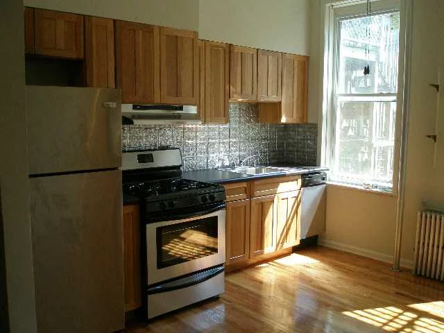 Sunny 1 bedroom plus office (or diningroom) with renovated kitchen beautiful hardwood floors, high ceilings, tile kitchen floors, good closet space, 1/2 deeded yard, just steps to shopping, NYC transportation and Hoboken's great night life. Maintenances includes heat & hot water, washer/dryer room to be installed.