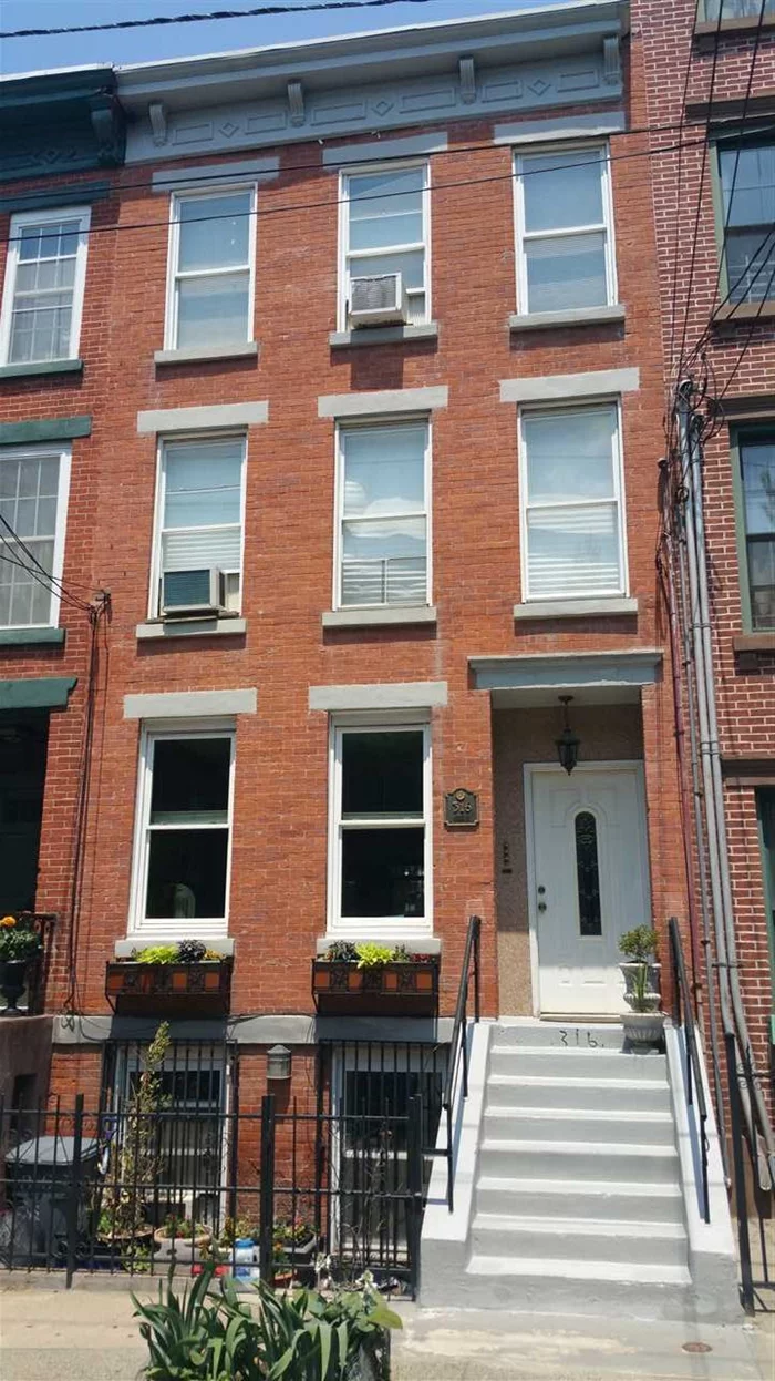 Unique opportunity to own this sensational, updated 3 Family Brick Row House in Historic Hamilton Park! Exceptional charmer boasting 4BR/4Bths with sun-splashed rooms, open Kit/LR/DR, deck, exposed brick, lovely details abound, wood & radiant floors, ample storage throughout. Each apt has sep utilities new water heater & boiler. Exposed brick in hallways, deep yard w/ shed. Rental income pulls in $41K yr without owner duplex 2B/2B w yard. Numbers make sense for O/occupied or INVESTMENT.