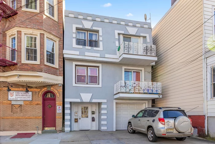 Welcome to this amazing, one of a kind 3 family house in the HEART of Jersey City Heights, corner of Kennedy Blvd and Congress! This property is perfect for an investor looking for cash flow as the taxes are super low under $7100 a year. Or a great opportunity to live in 1 unit as a primary home and still collect incredible rents/cash flow from the other 2 units This property is impeccably maintained, freshly painted throughout, with hardwood floors, modern tiled kitchens, baseboard heat, ceiling fans, wall A/C units, shared washer dryer in basement, recessed lighting, garage and driveway for 3 cars. Unit #1 is a 2 bedroom 1 bathroom on the ground floor. This unit has exclusive access to a small backyard. Modern and updated kitchen and bathroom and a great layout. Units # 2 and # 3 are identical units. Both units are 3 bedrooms and 1 bathroom each. They both have great open concept kitchen-living room layouts, stainless steel refrigerators and stoves. They are about 1, 200 sf each. These three units are being rented right now. Unit #1 is getting $1, 500. Unit #2 and #3 are getting $2, 150 each. Great investment and income opportunity, in a prime location, with transportation to the city at the door steps, near all major highways, near schools, shopping areas, and Light Rail access right on Congress St.