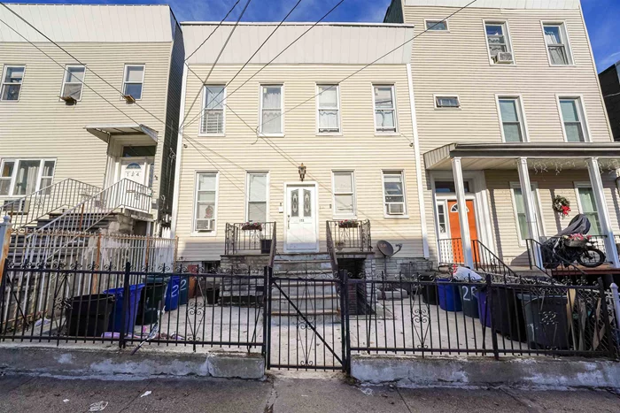 Calling all investors! Come and check out this well maintained 4 family, 25x100 lot size home located in the heart of Jersey City Heights. First floor consists of two units with 2 bedroom/ 1 bathroom, ample living room and kitchen, and access to the private backyard. Second floor consists of two units with 2 bedrooms/ 1 bathroom loft style home with tons of natural light. Each unit has a separate water heater; tenants pay their own hot water, gas, electric, water and sewer. Just a few short blocks to public transportation and buses to NYC and JSQ PATH, shopping, restaurants, and schools. Don't let this opportunity pass you by!