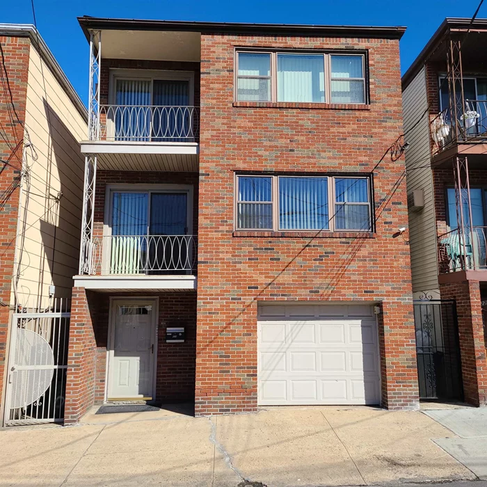 Great Opportunnity to invest in a Legal 3 family in West New York NJ. Located near schools, parks, shopping, restaurants and many conveniences. Public Transportation gets you to NYC Port Authority, Journal Square, Hoboken, Downtown Jersey City in minutes. Major Highways RT 3, NJ Tpk, Lincoln Tunnel, RT 80, Garden State Pwy nearby. Ground Floor has 1 br apt, laundry/utility room & 1 car garage, 2nd floor & 3rd floors have open dining/living room, kitchen, 2 brs & full bath, and a balcony. Plenty of closet space, 2nd floor is vacant & has refinished hardwood floors has just been painted.