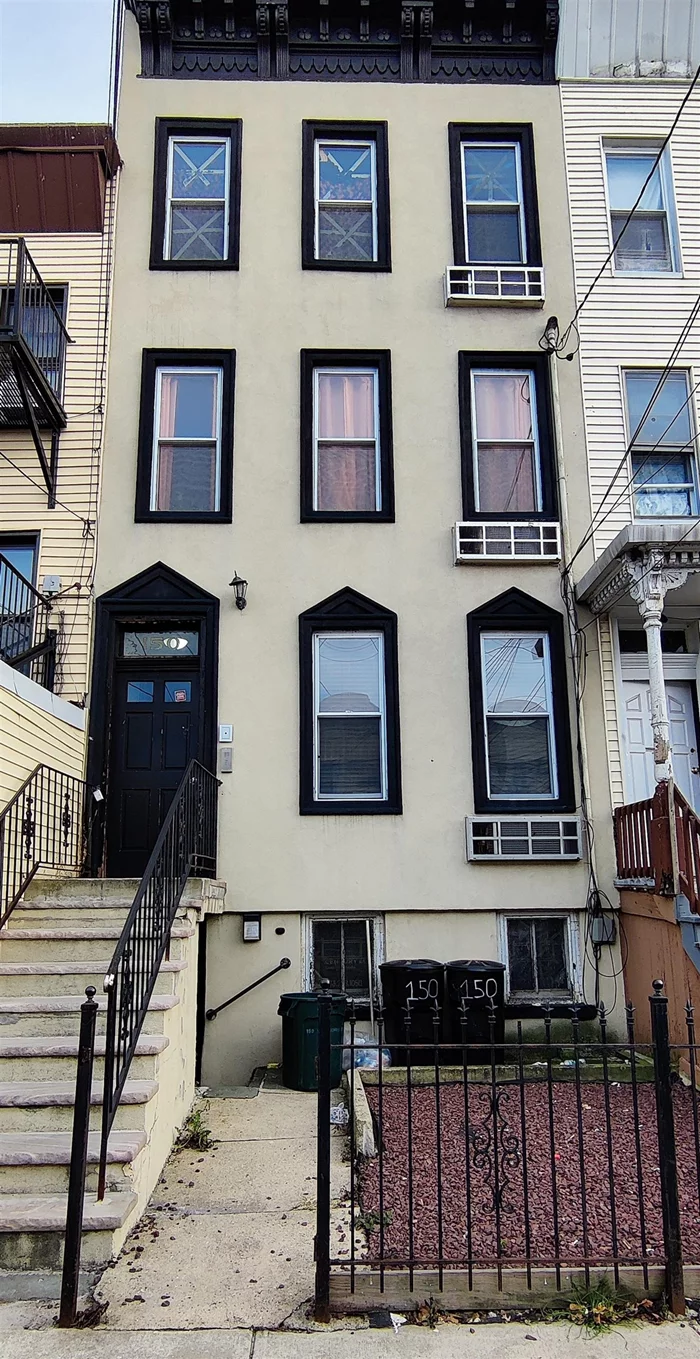 Turnkey investment property in Bergen-Lafayette. Fully rented 3-family home with updated 3 x 1-bedroom apartments. Current monthly rent roll $4, 415. Tenants pay for their heat & hot water. Electr. PTAC wall units for heating/cooling.