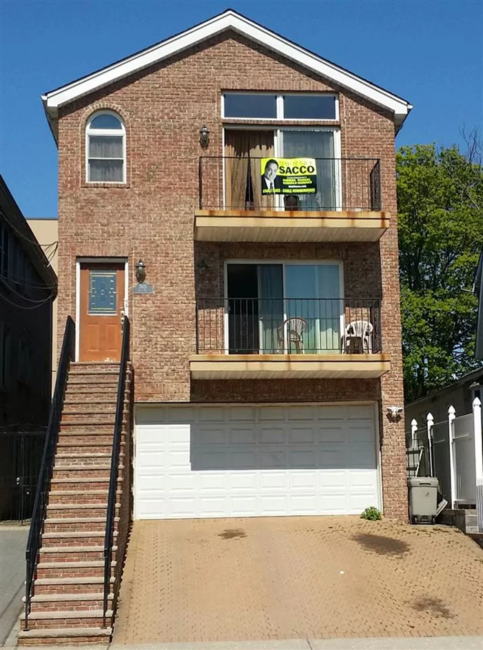 Newer Construction built in 2005 in the desirable Racetrack Section of North Bergen, walking distance to Grammar & High School, Public Transportation to NYC & Journal Sq just steps away. Many conveniences nearby, close to Lincoln Tunnel & major highways. Short walk to James Braddock Pk. All separate utilities, tenant occupied. 3 bedrooms, 2 baths on first and second floor, washer/dryer on each floor, additional family room and bath on ground level with sliding doors to backyard. Won't last long !!!