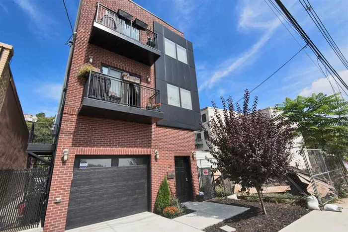 Contemporary Newer 2 Family built in 2015 with views of Freedom Tower. Only 2 blocks to Hoboken, Light Rail; ferry & NYC buses; Weehawken waterfront park, track & field, pier, marina, restaurants, walkway. Property features 2 large units with approximately 1250 SF living space in each with 2 bedrooms/2 baths. Plus 1150 SF on ground level with 12' ceilings & separate back entrance for storage and/or parking 3 cars. Units include Samsung washers/dryers, stainless steel GE Profile appliances, quartz/marble/granite counter tops, double sink vanities, hardwood floors, recessed lighting, pocket doors, 9' ceilings, prewired surround sound, garbage disposal, custom closets, balconies, Central A/C & heat. Private fenced in backyard with stone patio & side concrete yard use as dog run. Unique opportunity purchase newer built home entire property delivered vacant.
