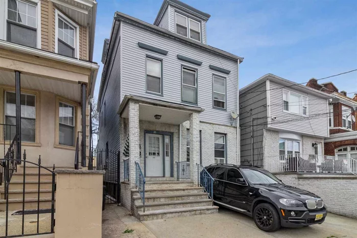 Great opportunity to own a very large 2 family house in the up and coming Greenville section of Jersey City with very low taxes. 1st floor unit features a 4 bedroom 2 full baths duplex with 1 parking spot. Unit 2 has 5 bedrooms 2 full baths duplex with 1 parking spot. located just 2 blocks from the Ocean & Bidwell Ave light rail station, and Approx 5 min drive to route 78.