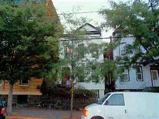 WEEHAWKEN-2 FAMILY CHARMING 5/5 ROOMS & STUDIO APT IN BSMT W/ SMALL KITCHEN & FULL BATH, LOTS OF ORIGINAL DETAILED WOOD THROUGHOUT, HARDWOOD FLOORS, BUILT IN CLOSETS, HIGH CEILINGS, SELLER HAS JUST UPDATED W/ SOME NEW WINDOWS FRONT PORCH STEPS, SIDEWALKS, VINYLE SIDING, ROOF FOUNDATION TILED BATH, LOVELY PRIVATE GARDEN $349, 000