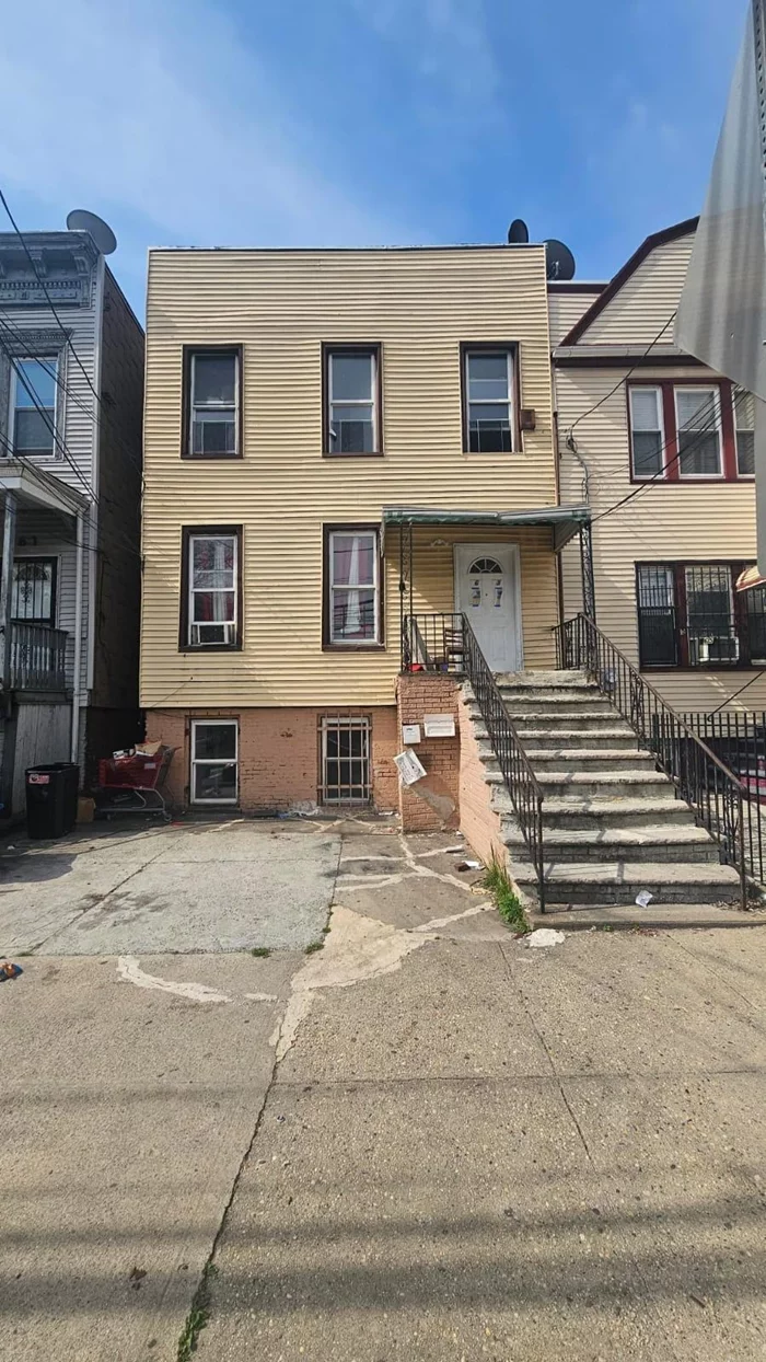 Don't miss out on this exceptional opportunity to own a versatile two-family home in Jersey City's desirable Greenville Area. Whether you're an investor looking to capitalize on rental income or an end-user seeking a place to call home, this property offers the best of both worlds. Schedule a showing today and envision the possibilities that await you! Property is Strictly As Is. No Inspection Demads.