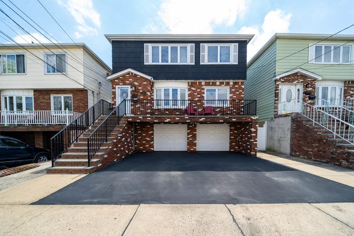 Exceptional Investment Opportunity! This impressive 2-Family home at 136 North St, Bayonne, NJ, boasts a total of 6 bedrooms across 2 spacious units with a kitchen, living room and dining room on all 3 levels, as well as a 2 car garage, each with a seperate entrance/exit. New Roof! Each unit is thoughtfully designed, offering comfortable living spaces and modern conveniences. Perfect for multi-generational living or generating rental income, this property provides flexibility and potential. Located in a desirable neighborhood, close to schools, parks and transportation with views of The Bay. This is an opportunity not to be missed. Schedual a showing today and envision your future.