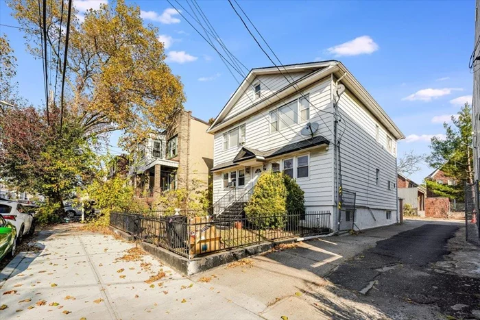 Come see this fantastic 2 family located in Jersey City. Unit 1 features a 2bed 1 bath. Unit 2 features a 3bed 1 bath with a washer/dryer, and a large living room space. The home also has a finished basement with a bathroom as well. Parking for 3 cars. Call today to schedule an appointment.