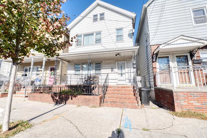 Charming two-family in Bayonne! Each unit offers 2 beds, 1 bath, separate utilities, and ample natural light. Includes a backyard, basement, and low taxes. Just minutes from the 21st St. Light Rail to Exchange Place, Hoboken, and Jersey City, with NYC buses at the corner. Close to Midtown Community School and Bayonne High School. Perfect for investors or owner-occupants seeking rental income. Don't miss this prime opportunity!