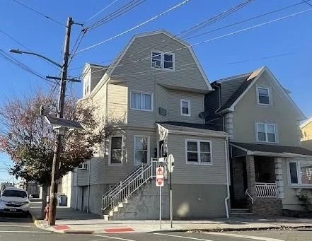 Excellent/Solid Investment opportunity! Spacious two-family home in a prime location of Kearny. Great rental potential. The unique 10-car garage provides extra income making it ideal for those looking for a solid investment. The 1st unit offers a Living room, dining room, eat-in-kitchen w/pantry, 3 bedrooms, and a full bath. 2nd unit has a Living room, Dining room, eat-in kitchen w/pantry, 2 bedrooms, a porch (possible office/storage), and a full bath. Finished huge attic with independent access from the hallway has 3 rooms and a full bath. sidewalk entrance to the semifinished basement offers a laundry/utility room, a full bath, and plenty of storage space. Separated utilities. High ceiling. Laminated floors. Fenced backyard. Front and back entrances. Close to schools, shopping, West Hudson Park, and restaurants. Short distance to Harrison Path Station and all major highways (Rt.280, 21, 17, Parkway, Turnpike), a block to NJ Transit (#30, 109). Close to New York City, Rutgers University, and NJIT. The 10-car garage address is 148 Chestnut St (Block# 00245/Lot#00001), and the tax is $3843/year. BOTH PROPERTIES ARE BEING SOLD AS ONE PACKAGE.