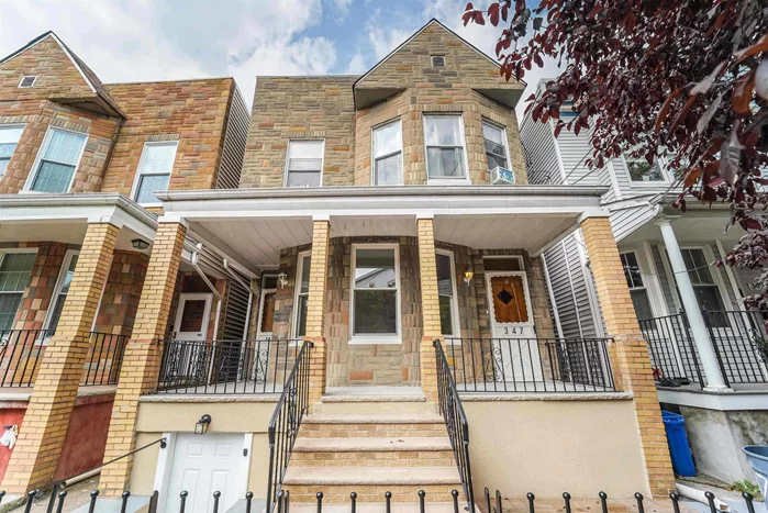 This beautifully updated, two-family home is ideally located on a prime Jersey City Heights block, near multiple bus routes to New York City and the JSQ PATH Station, as well as the Congress St Light Rail. Surrounded by many boutique shops, local dining, and steps away from Riverview-Fisk Park, this home offers the perfect balance of convenience and charm. Unit 1 is a bright and spacious duplex-style owner's unit featuring 3 bedrooms and 2 bathrooms. High ceilings and large windows allow natural light to flood the space, creating a welcoming atmosphere. The beautifully renovated chef's kitchen includes granite countertops, 42 shaker cabinetry, a subway tile backsplash, and top-of-the-line stainless steel appliances. Both bathrooms have been beautifully updated with large vanities and Carrara porcelain tile. The fully finished ground level adds even more living space, with an extra bedroom, wet bar, and bathroom, plus plenty of room for flexible use. A separate washer/dryer and additional storage space are located in the basement. Outside, you'll find a large shared yard, offering a peaceful retreat in a private setting. Unit 2 offers a generous 3-bedroom, 1-bath layout with lovely wood trim and an updated bathroom. Set on a 25x100 lot, 347 Ogden is filled with high-end upgrades and thoughtful details throughout.