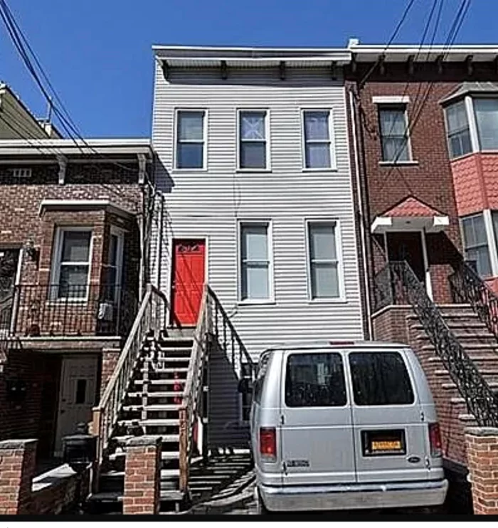 One of Jersey City Heights most sought after locations. First and second floors consist of a spacious duplex apartment which has two large bedrooms and two full baths. A modern renovated kitchen.. This home offers a lovely private yard with a shed converted to a exercise room. A parking space in your own personal driveway. Close to all shops, restaurant's and light rail. Short distance to farmers market and parks. Bus to NYC at doorstep. Make the Heights your new home.