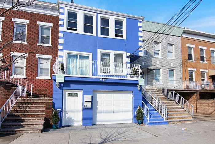 This two-family home in Bayonne is a great investment opportunity. It features 2 bedrooms, 2 bathrooms, and a den (currently being used as a 3rd bedroom) per unit. The first floor is ideal for an extended family, with 2 additional bedrooms on the ground floor. The tenants are on a month-to-month and are aware that the new owner may request the property to be vacated. This property also includes a spacious one-car garage, a driveway, and a backyard.