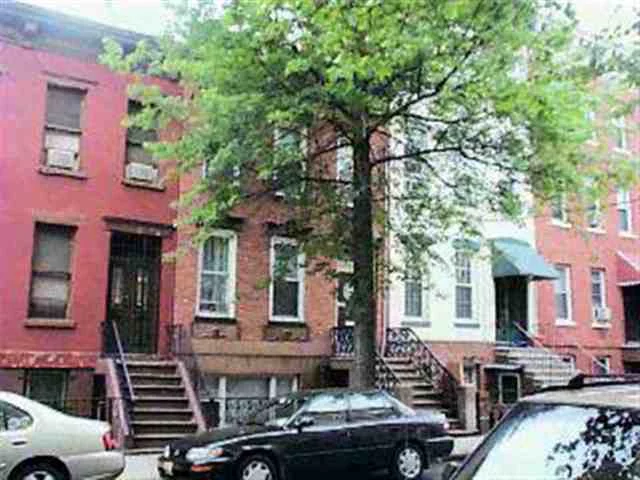 ADORABLE 2 FAMILY BRICK ROWHOUSE. OWNER S DUPLEX W LIVING ROOM, EIK, LAUNDRY MUD ROOM LEADING TO A BEAUTIFUL YARD, 2 BEDROOMS AND A COMPLETELY RENOVATED BATHROOM WITH DOUBLE SINKS. JACUZZI TUB ON THE PARLOR FLOORS. TOP FLOOR APT. CAN BE DELIVERED VACANT AND HAS A REGISTERED RENT OF 1699 DOLLARS A MONTH. THIS IS THE MOST AFFORDABLE HOME ON THE MARKET.